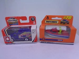 Mattel Matchbox N.12 Ambulance & N.70 Police Boat - Picture 1 of 5