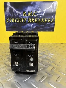 GE TQL2120 2 pole 20 amp Circuit Breaker Old Style Type TQL - Picture 1 of 6