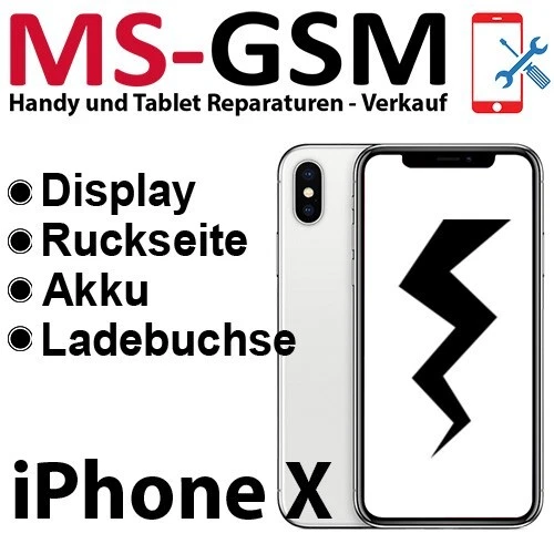 Apple iPhone X Reparatur | Display, Akku, Back Cover, Ladebuchse - Bild 1 von 1