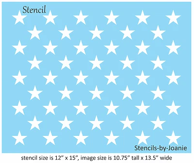 Joanie Plantilla Patriótica (50) 1.25" Estrellas Orgullosa Libertad Americana Bandera EE. UU. Signos Foto 1 de 4