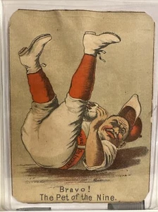 1880s H804-7 Merchants Gargling Oil Bravo! The Pet of the Nine.  Trade Card - Picture 1 of 2