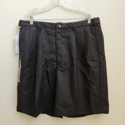 Шорты для гольфа мужские Haggar Cool 18 Performance 38 черные плиссированные спортивные для папы на открытом воздухе - Изображение 1 из 4