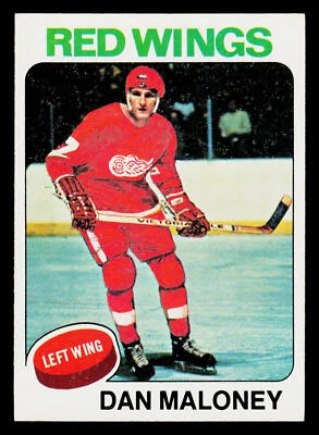1975-76 Topps  Hockey Card #177 Dan Maloney Detroit Red Wings - Image 1 of 2