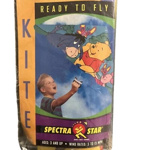 Vintage 2001 Disney Winnie the Pooh Delta Kite 42” Spectra Star Ready To Fly - Picture 1 of 10