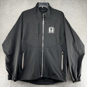 FootJoy DryJoys Tour LTS Jacket Mens Large Black Waterproof Golf Conquistador - Picture 1 of 10