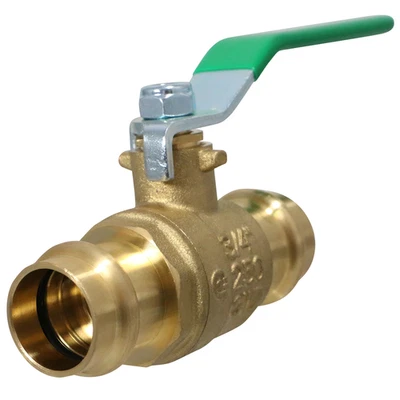 5 Pcs XFITTING 3/4" Press Ball Valve, Lead Free Brass, Full Port, ProPress - Image 1 of 4