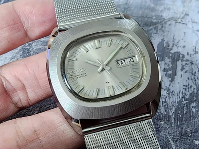 Raro Vintage Seiko Diamatic 7006-5000 Automático 19 Joyas Banda de Malla para Hombre. Foto 1 de 4