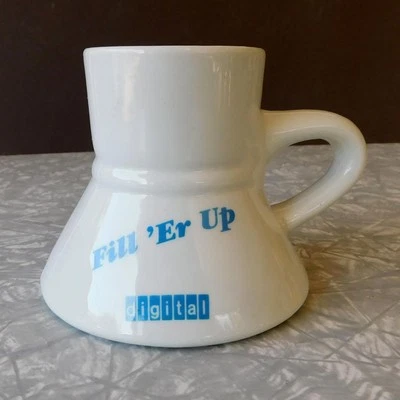 DEC Digital Equipment Corporation Coffee Mug Travel No-Spill Vintage 1980s Logo - Image 1 of 4
