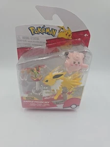 Pack de 3 figuras de batalla Pokémon - Flapple Jolteon y Clefairy, totalmente nuevas - Imagen 1 de 15