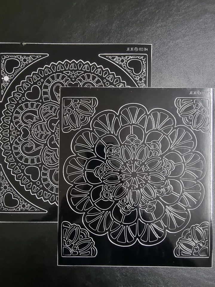 Jittenmeier Ideen mit Herz Konturensticker Ziersticker Stickerbogen 20x23cm 2stk - Bild 1 von 1