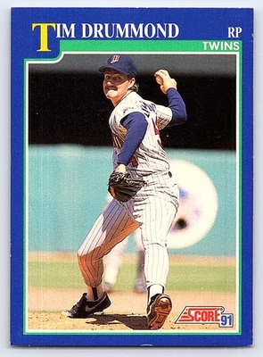 1991 Score #76 Tim Drummond Minnesota Twins - Image 1 of 2