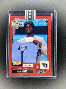 2025 Panini Instant NFL Draft Night #1 Cam Ward Red /10 RC Titans Rookie - Bild 1 von 2
