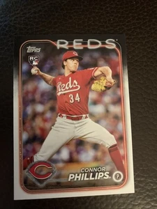 2024 Topps #670 Connor Phillips RC - Cincinnati Reds - Picture 1 of 2