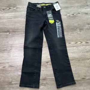 Lee Extreme Comfort Slim Leg Jeans Boys 10 Black New - Picture 1 of 12