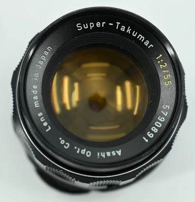 Vintage Asahi Pentax Super-Takumar 1:2/55 Lens - Image 1 of 4