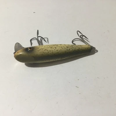 Señuelo de pesca de madera Paw Paw de colección Pikie Glitter Minnow 3,5”. Foto 1 de 4