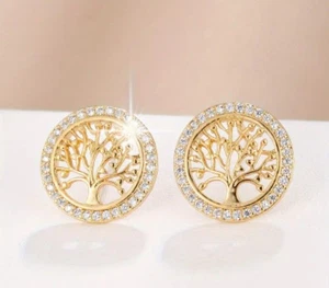 Tree Of Life Earrings Delicate & Minimalist - Picture 1 of 6