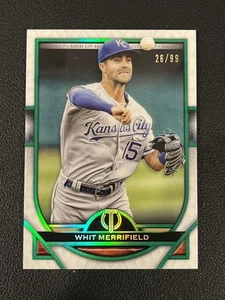 Whit Merrifield 2021 Topps Tribute Green Parallel /99 24 Royals - Picture 1 of 2