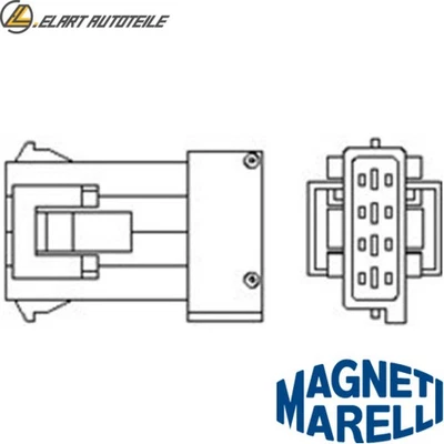 SONDA LAMBDA 466016355122 PER CITROEN C5/II/Break PEUGEOT 407/SW 6FZ 1.7L 4cyl - Immagine 1 di 4