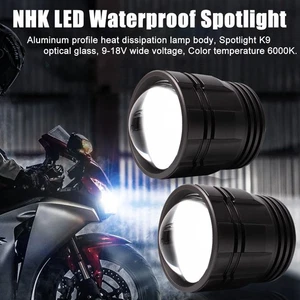 NHK LED Projector Lens Motorcycle Matrix Spotlight With Bracket Universal Bright - Picture 1 of 6