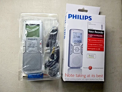 🔥 Philips Digital Voice Tracer LFH0662/40 MP3 Voice Recorder Dictation USB 🔥 - Image 1 of 4