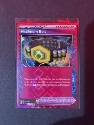 Pokemon TCG: Maximum Belt -Ace Spec- #154/162 SV05: Temporal Forces (TEF) -NM/MT - Image 1 of 2