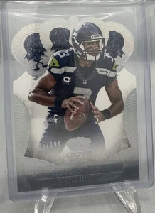 2013 Panini Crown Royale Russell Wilson #82 Silver Holo Die-Cut Crown 005/199 - Foto 1 di 2