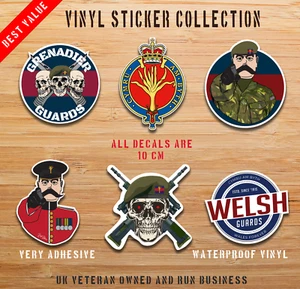 Welsh Guards - 6 Best-Selling Waterproof Stickers bundle - Picture 1 of 7