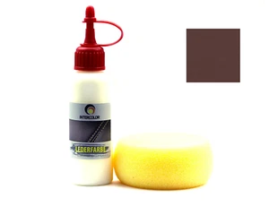 INTERCOLOR Lederfarbe Audi nougatbraun 50ml+Farbschwamm - Bild 1 von 4