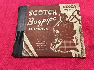 SCOTCH BAGPIPE    BOSTON CALEDONIAN PIPE BAND   78 SHELLAC LP 3 RECORD SET RARE - Picture 1 of 9