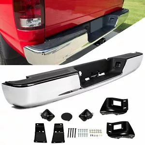 For 04-08 Dodge RAM 1500 2500 3500 HD New Chrome Rear Step Bumper Assembly - Picture 1 of 22