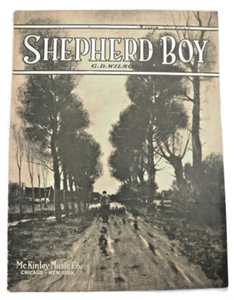RARE c1915 Shepherd Boy Large Format Sheet Music by G. D. Wilson - Picture 1 of 3