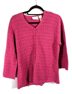 Primera Edición/Liz Claiborne Co Vino Cárdigan Suéter XL Usado - Imagen 1 de 4