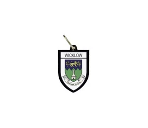 Schlüsselanhänger Schlüsselanhängsel Ring Flagge National Souvenir Schild Wicklow - Bild 1 von 1