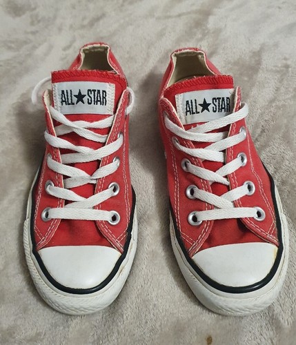 Converse All Star Ox Red UK 3 WO'S 5 EUR 35 CM 22 UNISEX