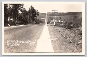 Frostburg Maryland Postcard National Highway US 40 Streetview RPPC Auto Roadway - Picture 1 of 2