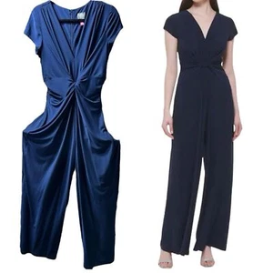 Vince Camuto Overall mit Knotentaille Damengröße Medium Kobaltblau - Bild 1 von 10
