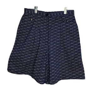 Vintage Golfshorts Größe 8 hohe Taille plissiert Baumwolle 18. Lochmuster Liz Claiborne - Bild 1 von 9