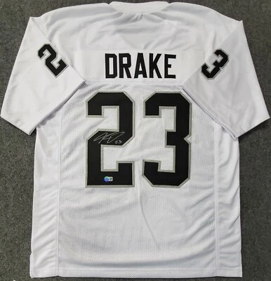 LAS VEGAS RAIDERS KENYAN DRAKE AUTOGRAPHED SIGNED JERSEY BECKETT HOLO    - Image 1 of 3