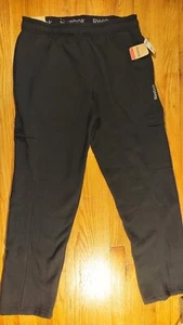 Pantalones deportivos Reebok negros de cintura elástica para hombre talla L calce regular - Imagen 1 de 7