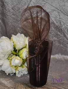 6" x 25 YARDS SHEER ORGANZA ROLL SPOOL WEDDING BOW SASH CRAFT DECORATION - Picture 1 of 29