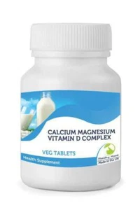 Calcium Magnesium Vitamin D3 120 Tablets British Quality - Picture 1 of 1