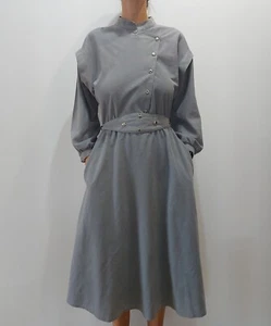 Stoabi Fashion Fleecekleid Avantgarde-Kleidung in Grau Ästhetisches VTG Kleid SM - Bild 1 von 16