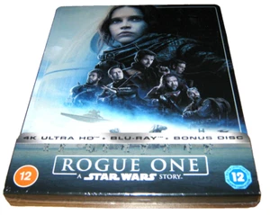 Rogue One: A Star Wars Story - New 4K Ultra HD Blu-Ray - Steelbook Edition - Picture 1 of 2
