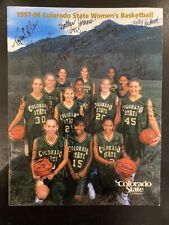 Team Hand Signed 1997-98 Colorado State Women's Basketball Media Info Magazine