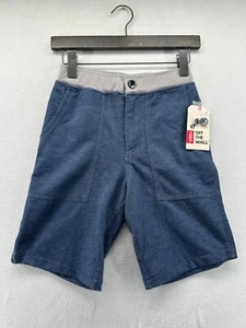 Vans Off The Wall Athletic Shorts Blue Boy's Size Medium Pockets Flat Front - Picture 1 of 8