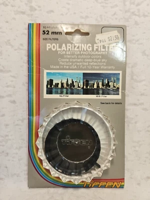 New Tiffen Polarizing Filter 52mm New In Package - Vintage Photography - Image 1 of 4