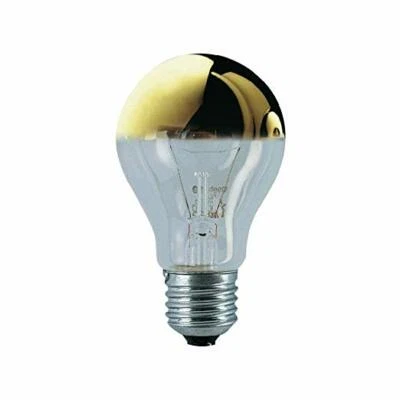 1x Osram Kopfspiegellampe Birne vergoldet E27 60W warmweiß EEK:G (Spektr. A-G) - Bild 1 von 2