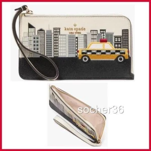 KATE SPADE NYC BIG APPLE SMALL L-ZIP WRISTLET KJ059 NWT $129 - Picture 1 of 4
