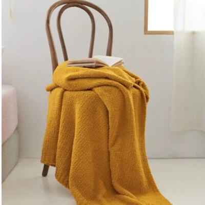 Thicken Soft Warm Blanket Chair Office Nap Blankets Sofa Bedroom Covers Decor - Image 1 of 4